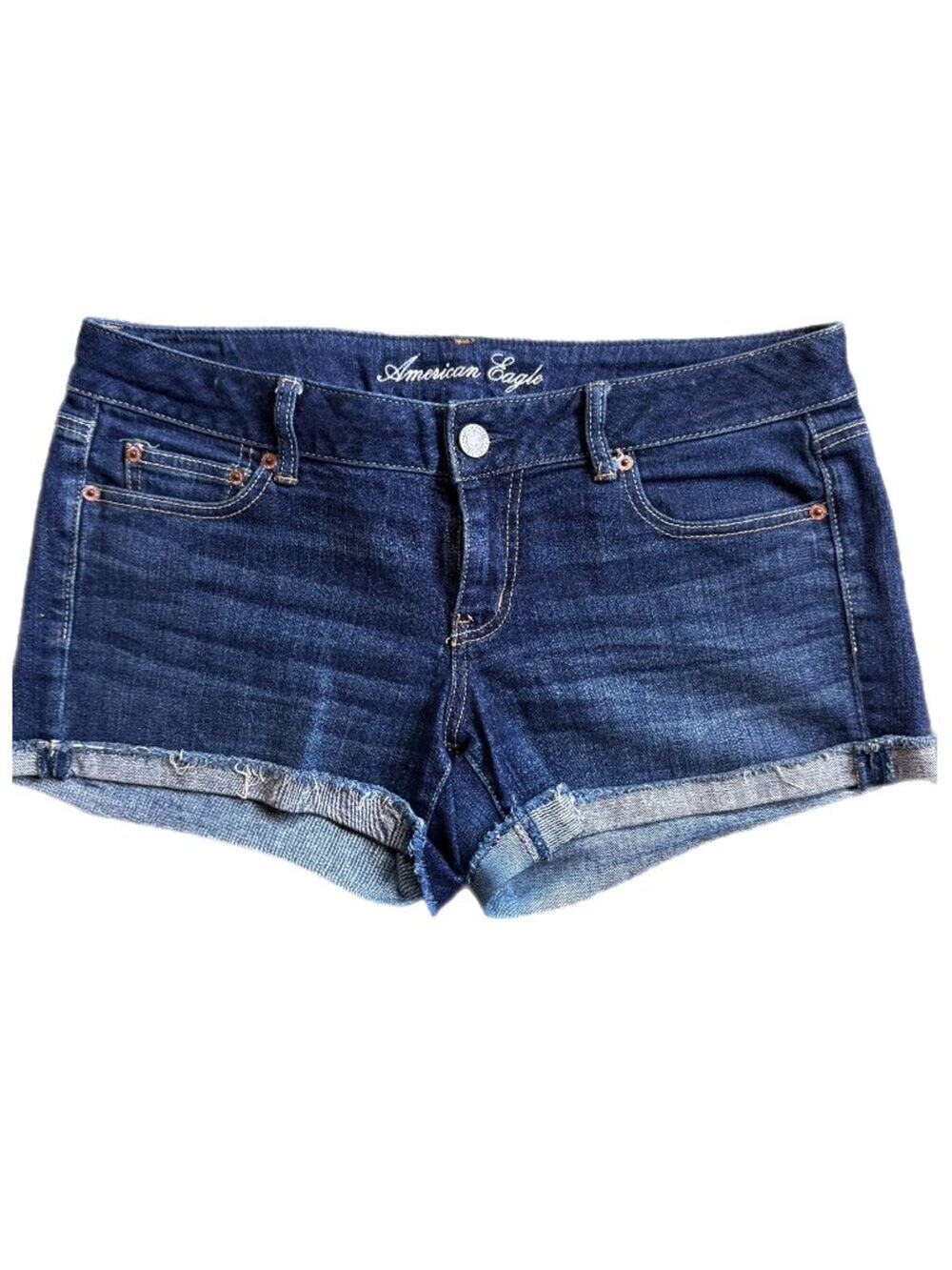 Vintage Y2K American Eagle Cut Off Jean Shorts Sz 10